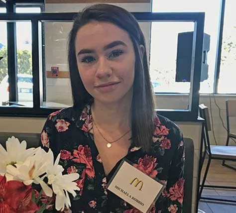 Michaela Robbio Scholarship Recipient