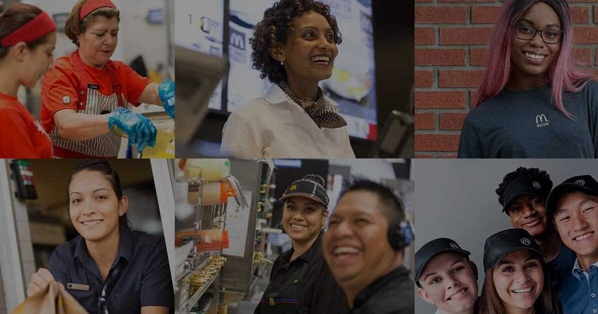 Come work for McDonald’s! We have openings for Crew Members in many of