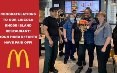 Congratulations to our Lincoln Rhode Island restaurant for winning the largest increase for drive-thru transactions year over year!